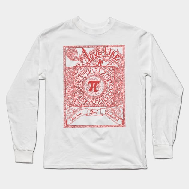 Vintage Pi Ornament Long Sleeve T-Shirt by donangelo